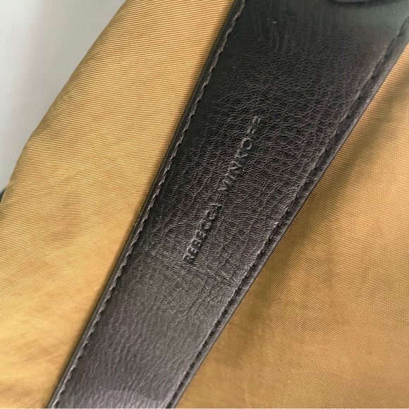 Rebecca Minkoff Nylon Mab Large Drawstring Shoulder Tote Military Tan Brown - Picture 5 of 16